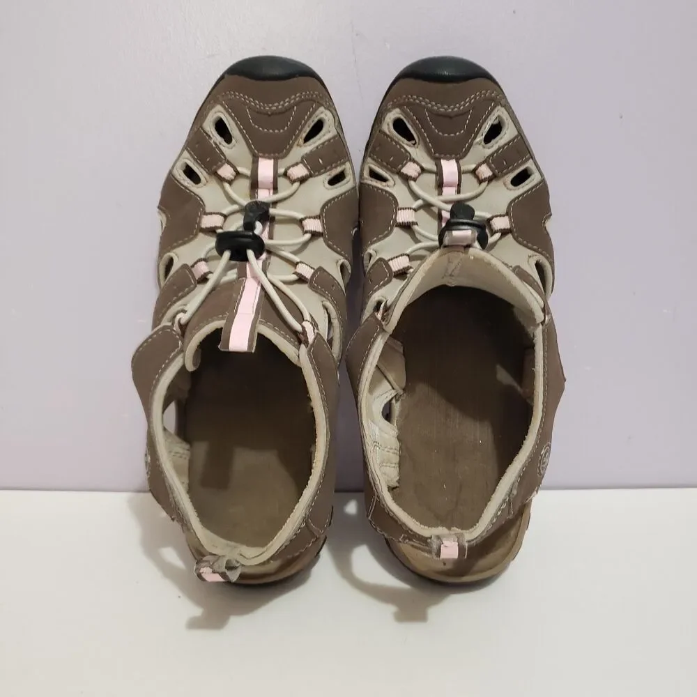 Northside Brown Pink Women's Walking Hiking Shoes Sz 9